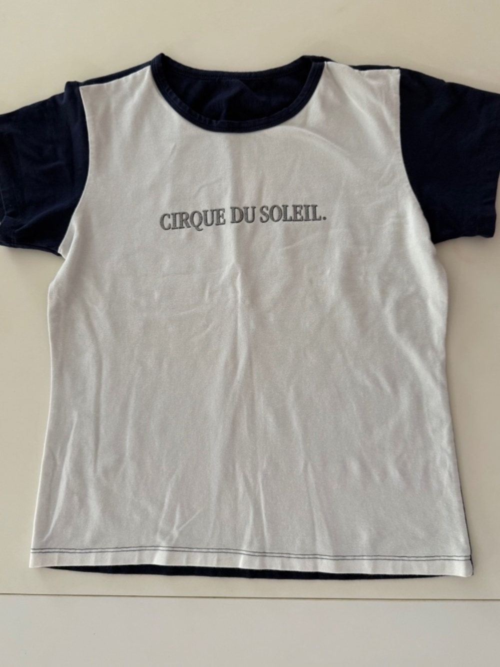Cirque du Soleil Navy, White & Silver T-Shirt, Size M